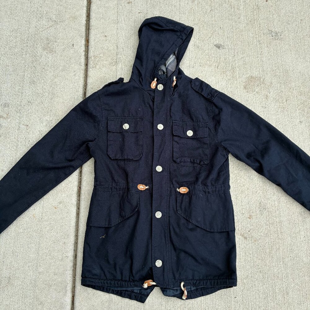 Blue Brave Soul Parka style jacket #jacket